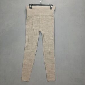 Conceited Leggings Womens L/XL Beige Stretch High Rise Performance Slim Fit